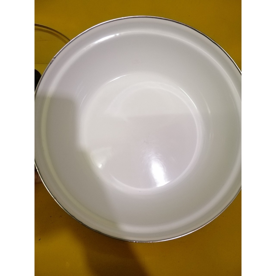 Nồi lẩu men nội địa Nhật, size 29cm, cao 8.5cm (mã 731), Dùng được bếp từ