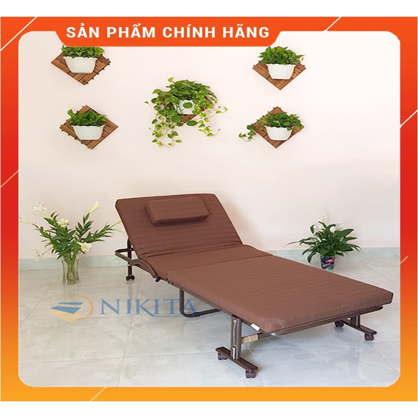 Giường gấp nâng đầu Nikita - HQ, kích thước từ 65cm đến 120cm, SP chính hãng Nikita - BH 12 tháng