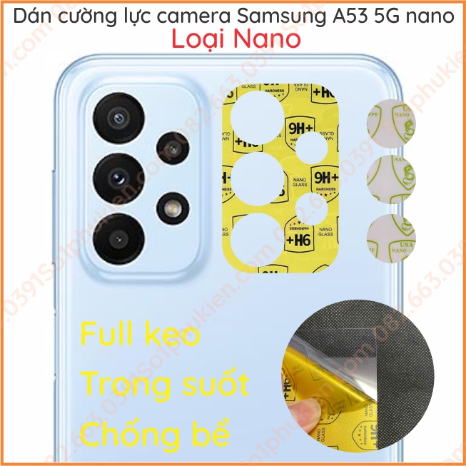 Dán camera Samsung A23 4GB 6GB (RAM) / A33 5G loại nano, ppf siêu bền