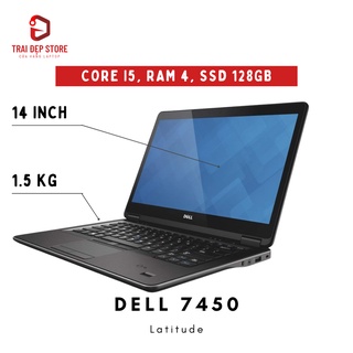 Laptop Dell 7450 Core i5, Ram 4GB, SSD 128GB