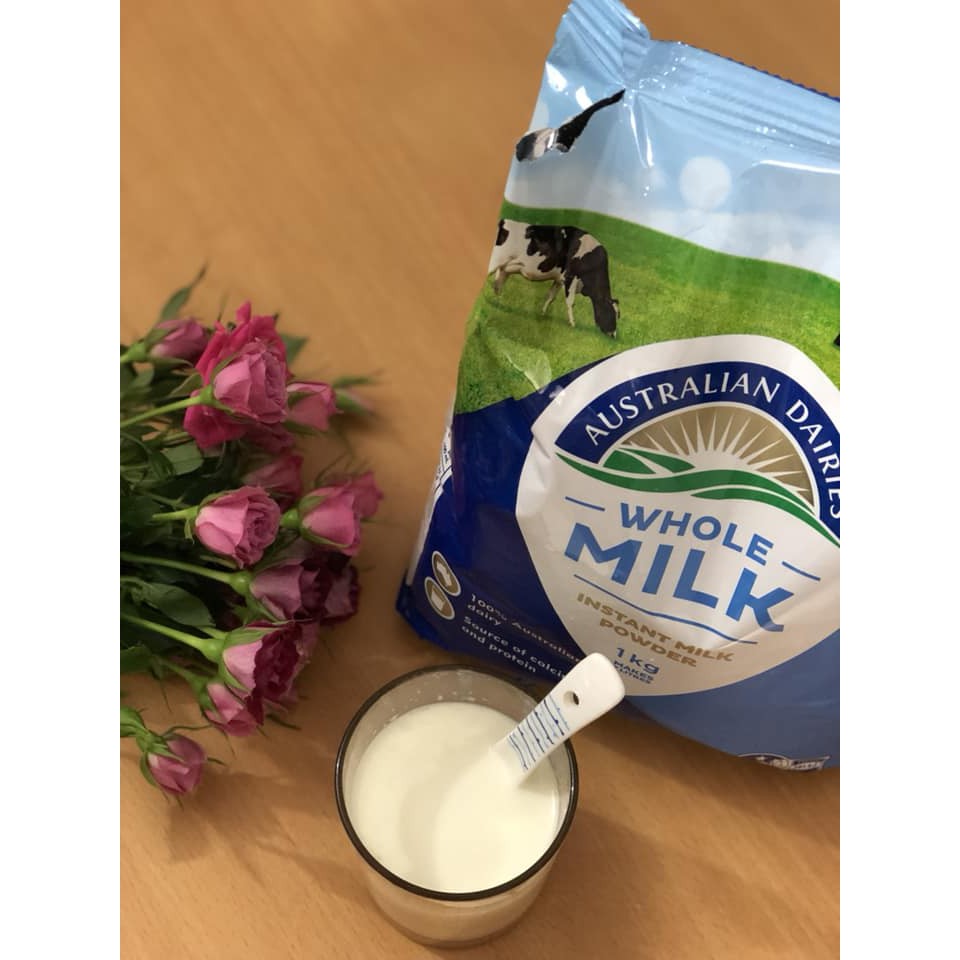 Sữa bôt nguyên kem Australian Dairies Whole Milk gói 1kg date 2022 ANVISHOP