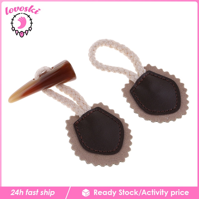 1 Cặp Nút Áo Khoác Da / Kaki Độc Đáo DIY