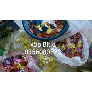 100 Hoa 3,5cm xốp dùng làm hoa bé ngoan hoặc trang trí mầm non