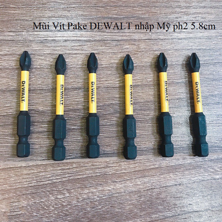Mũi Vít Pake DEWALT nhập Mỹ ph2 58mm
