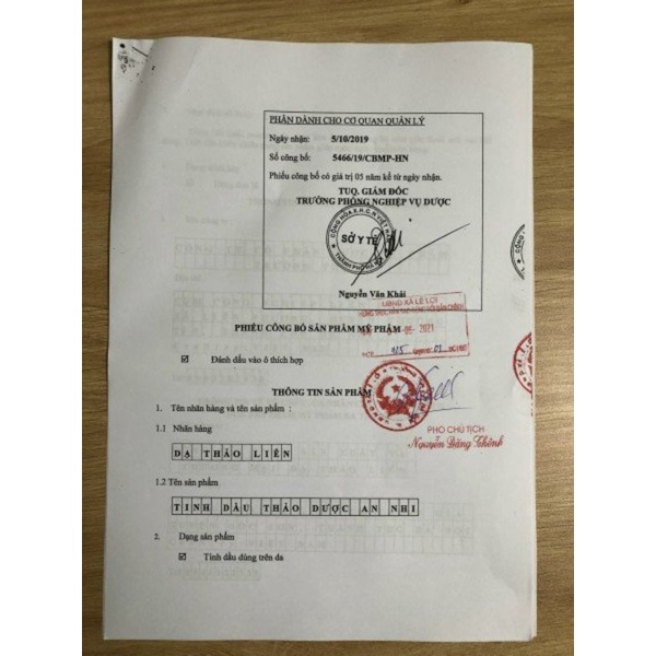 Tinh Dầu An Nhi- Dạ Thảo Liên ( Viêm hô hấp trên, Người bị sổ mũi, Viêm mũi Dị Ứng)