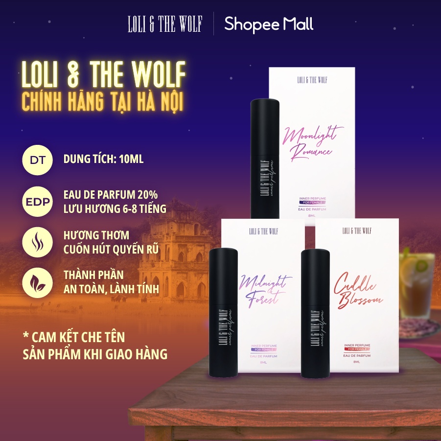 Nước Hoa Vùng Kín Nữ Loli & The Wolf Hương Thơm Trái Cây Hoa Cỏ Quyến Rũ Lưu Hương Lâu Chai Xịt 8ml