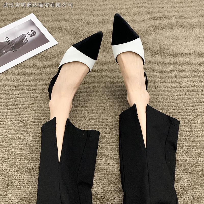 Giày Sandal Mũi Nhọn Gót Thấp Chống Trượt Thời Trang Mùa Hè Dành Cho Nữ 2022