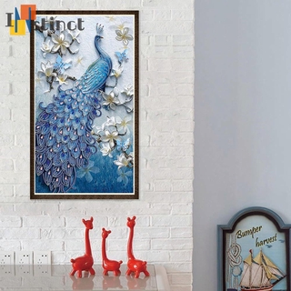Tranh Đính Đá 5d Tự Làm Hình Con Công Độc Đáo