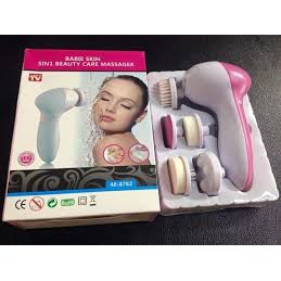 [FREESHIP]  Máy rửa mặt 5in1 BEAUTY CARE massager mặt - CÓ NHIỀU ĐẦU RỬA KHÁC NHAU - TẶNG 2 VIÊN PIN AA | BigBuy360 - bigbuy360.vn