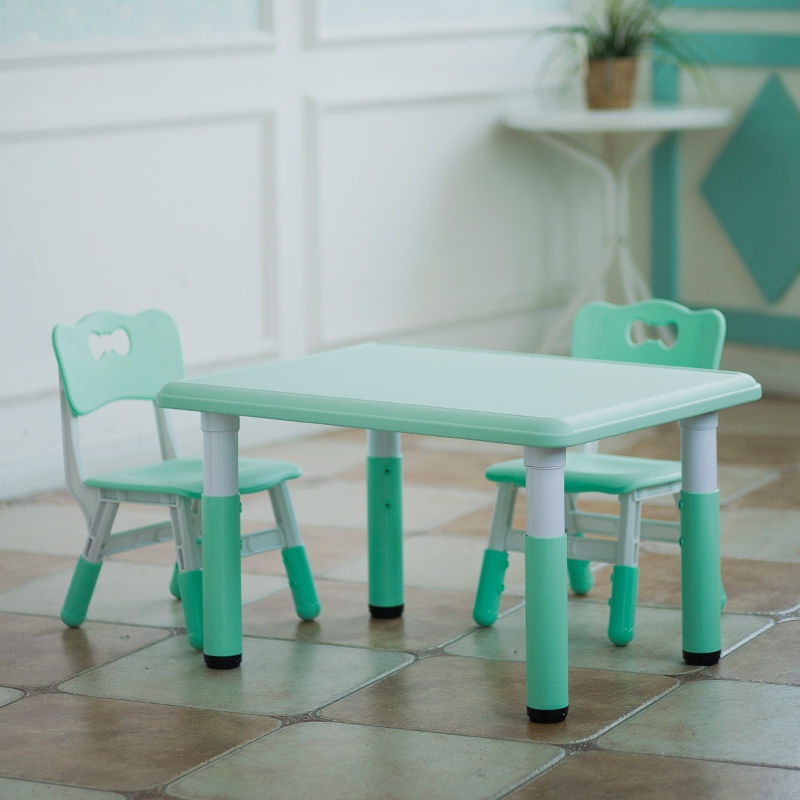 Bộ bàn ghế cho trẻ em bàn học tại nhà cho bé Ghế bàn nhỏ mẫu giáo Bàn đồ chơi bằng nhựa bàn viết bàn