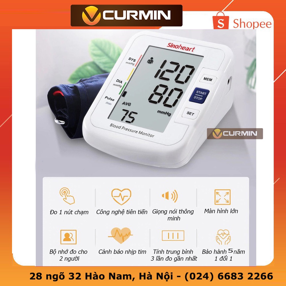 Máy Đo Huyết Áp Sinocare Sinoheart BA-801 Công Nghệ Đức ( Chính hãng )