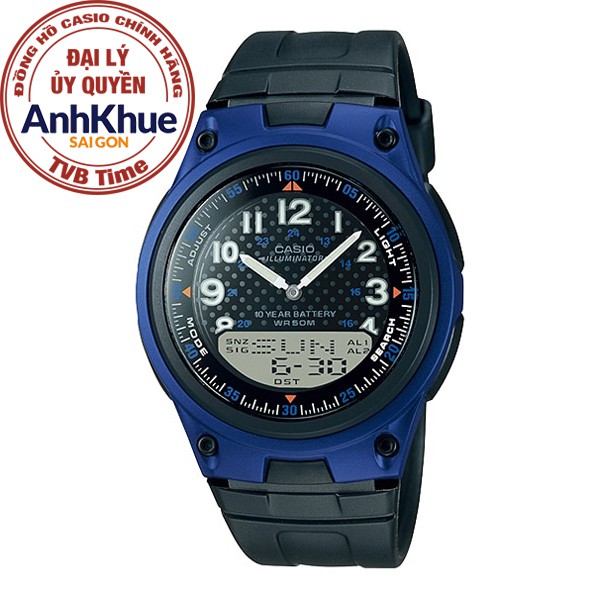 Đồng hồ nam dây nhựa Casio Standard chính hãng Anh Khuê AW-80-2BVDF (40mm)