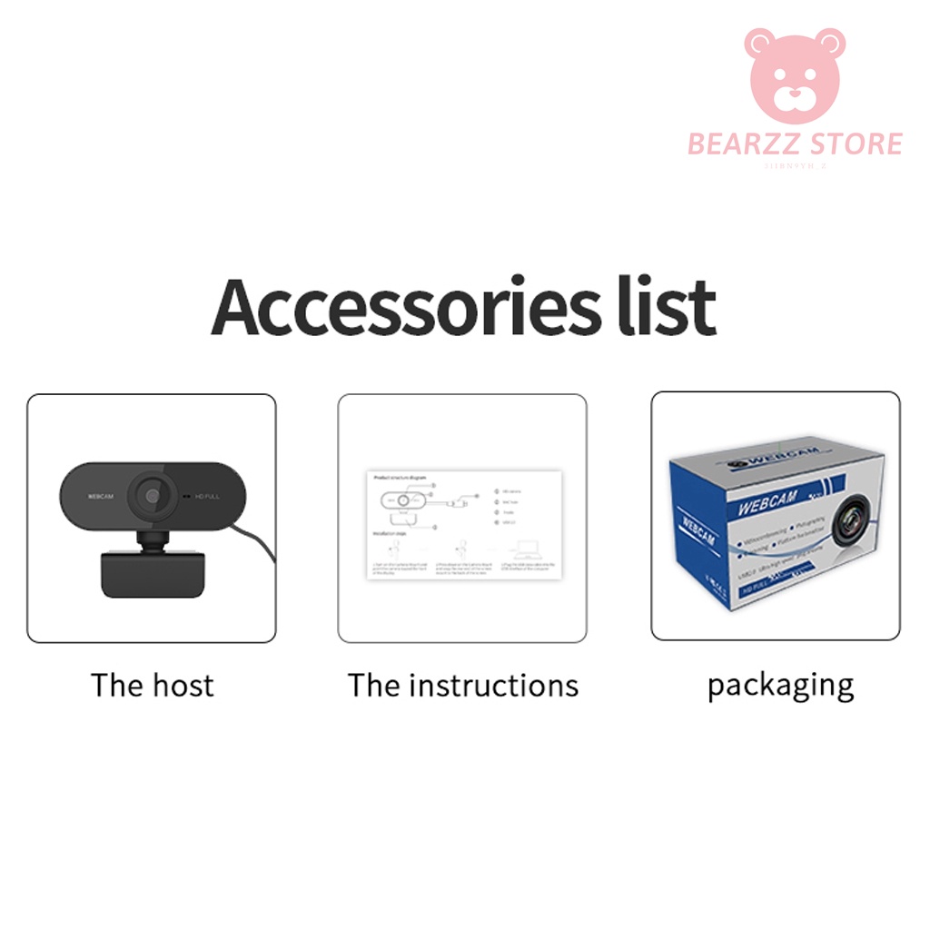  Webcam để bàn thu hình cho máy tính/TV HD 1920*1080 rõ nét chân thực | BigBuy360 - bigbuy360.vn