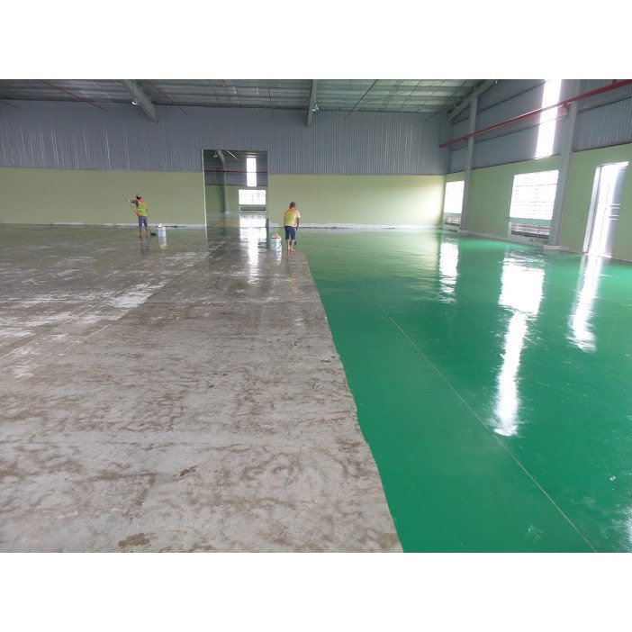 Sơn sàn epoxy KCC ET5660- G473505 Dark green 16L