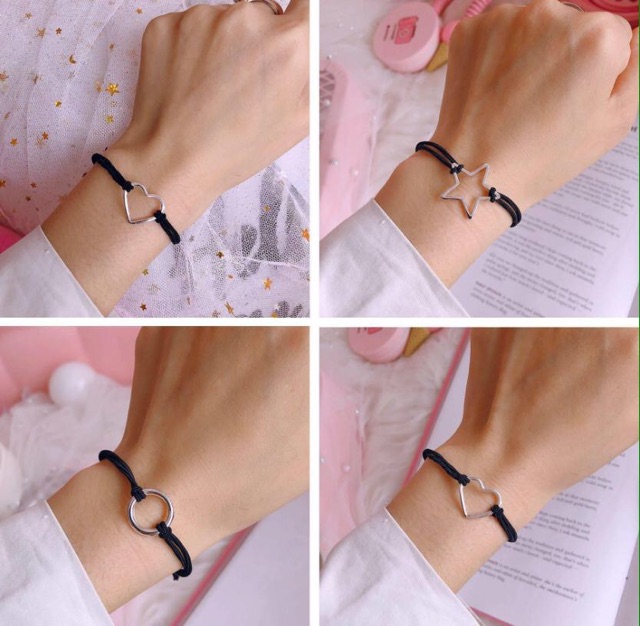 Chun nịt buộc tóc màu đen nhiều hình Basic cá tính