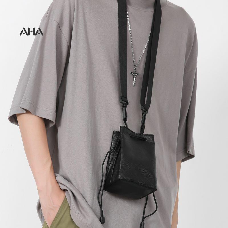 Túi đeo vai AHA official mini đựng điện thoại tai nghe tiền xu tiện dụng cho nam