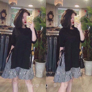 Đầm caro bigsize