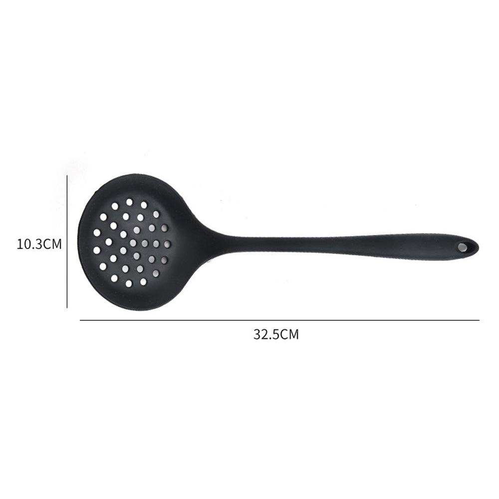 Muỗng Lọc Bằng Silicone Cán Dài Tiện Lợi Dành Cho Nhà Bếp