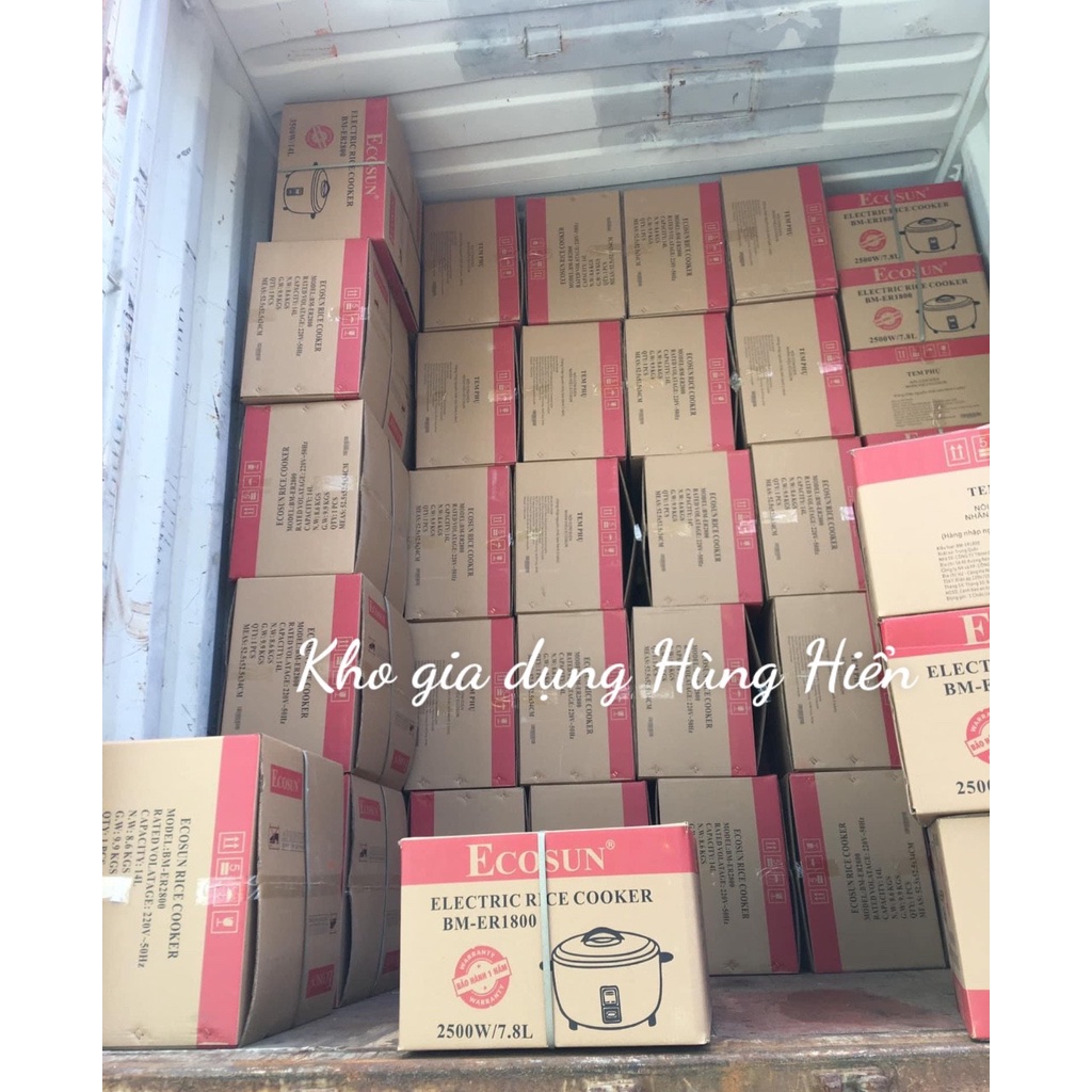Nồi cơm điện công nghiệp Ecosun BM-ER1800 - 7.8L  - Hàng chính hãng-Bảo hành 12 tháng