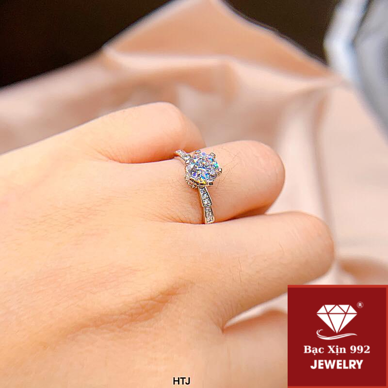 Nhẫn đính đá cáo , nhẫn xinh cho chị em/ Bạc Xinh 92