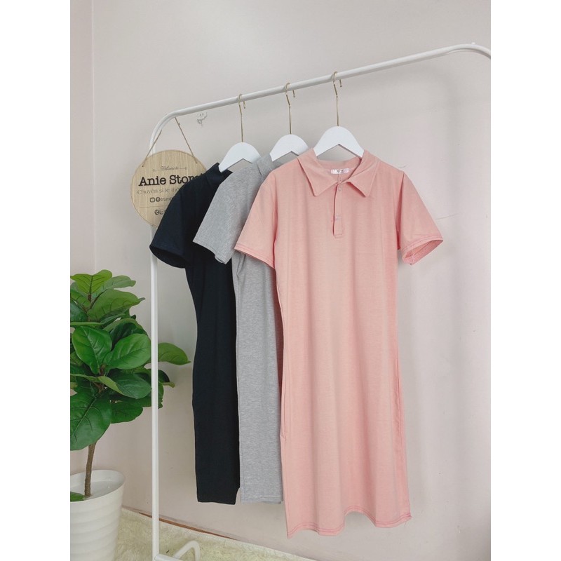 Đầm Nữ Polo Cotton Body 🦋 Váy Ngắn Nữ Dáng Ôm Cộc Tay 3 Màu 🦋 | BigBuy360 - bigbuy360.vn