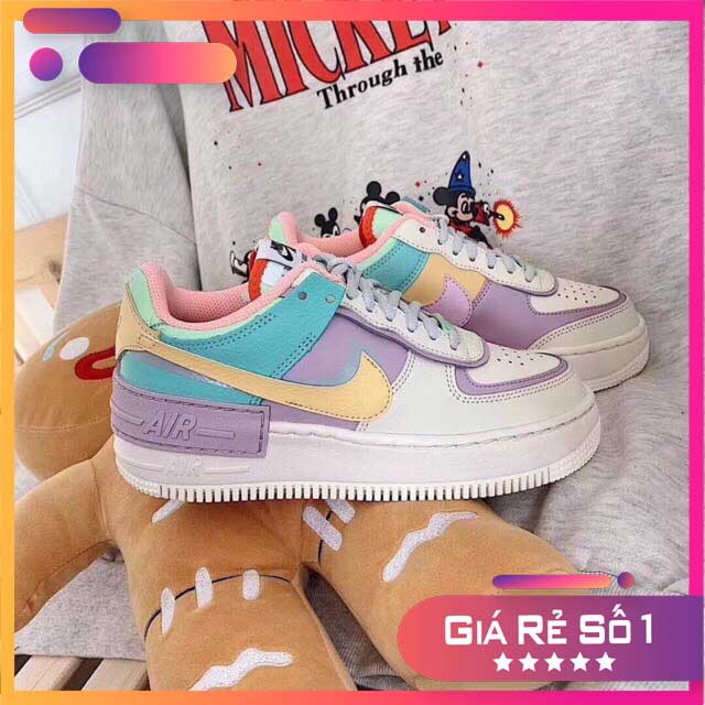 Mới về 👟 Giày thể theo nữ a.f.1 shadow 7 màu , giày Ari Force Shadow 7 màu Nữ full size