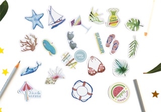 10 Stickers Summer Holiday