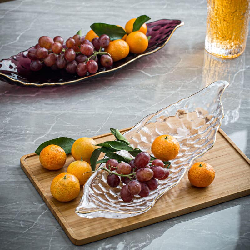 Đĩa thủy tinh pha lê Bắc Âu kích thước 39 x 12 x 5 cm