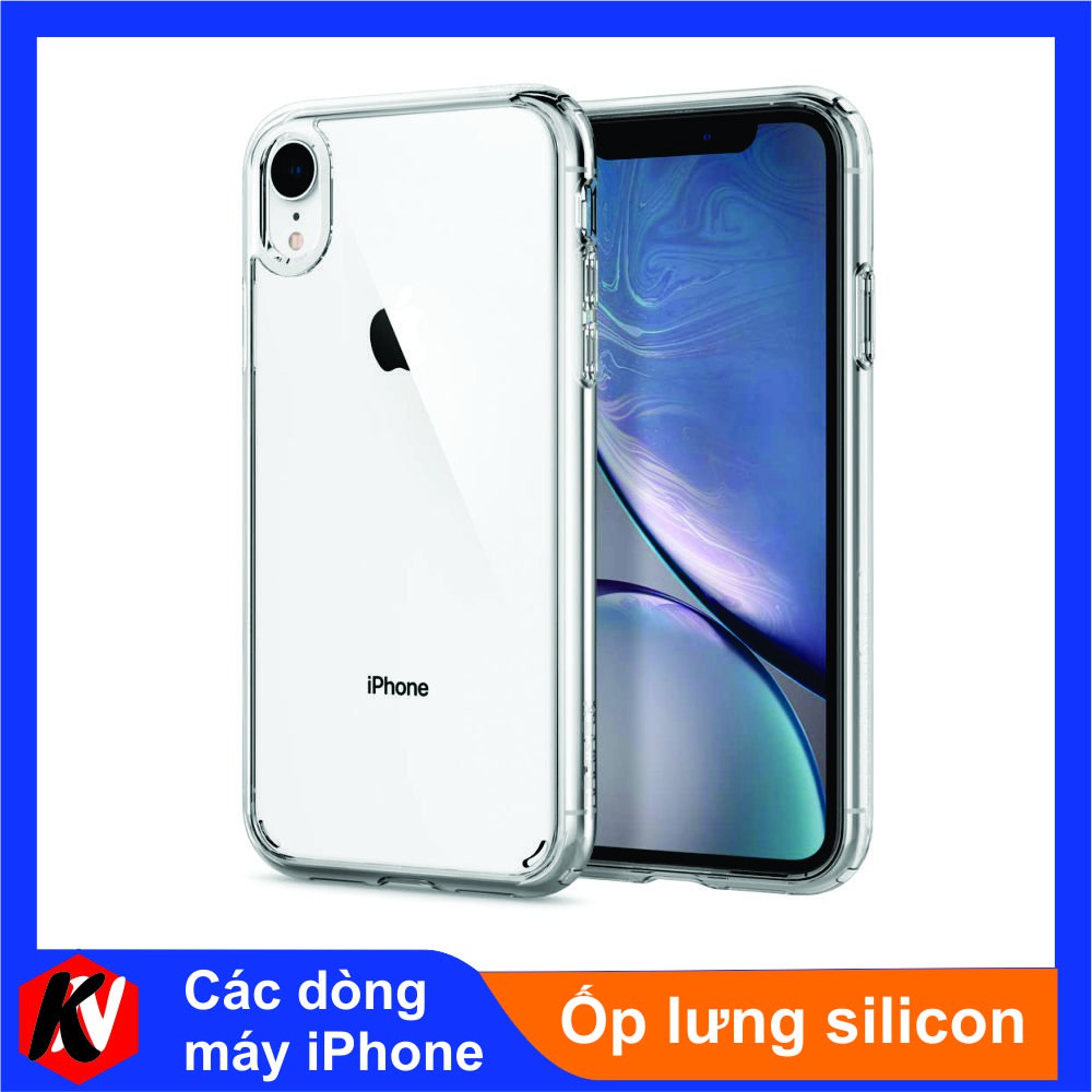 Ốp lưng silicon trong suốt dành cho iPhone 6/6plus;6s/6s plus;7/8;7plus/8plus;X/XS;XR;XS max;11;12