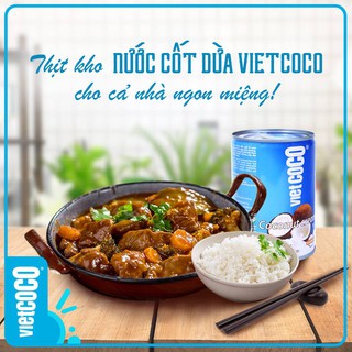 COMBO 10 LON NƯỚC CỐT DỪA VIETCOCO 22% - 400ML