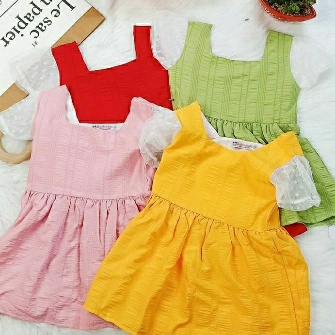 Đầm đũi ren lưới xịn cho Bé