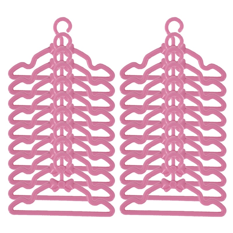 Set 20 Móc Treo Quần Áo Đồ Chơi Búp Bê DIY