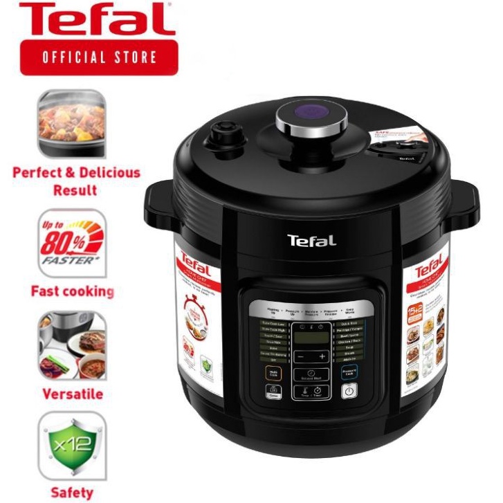 [Mã ELHADEV giảm 4% đơn 300K] Nồi áp suất điện Tefal CY601 - 6L . Hàng Chính Hãng - Bảo hành toàn quốc