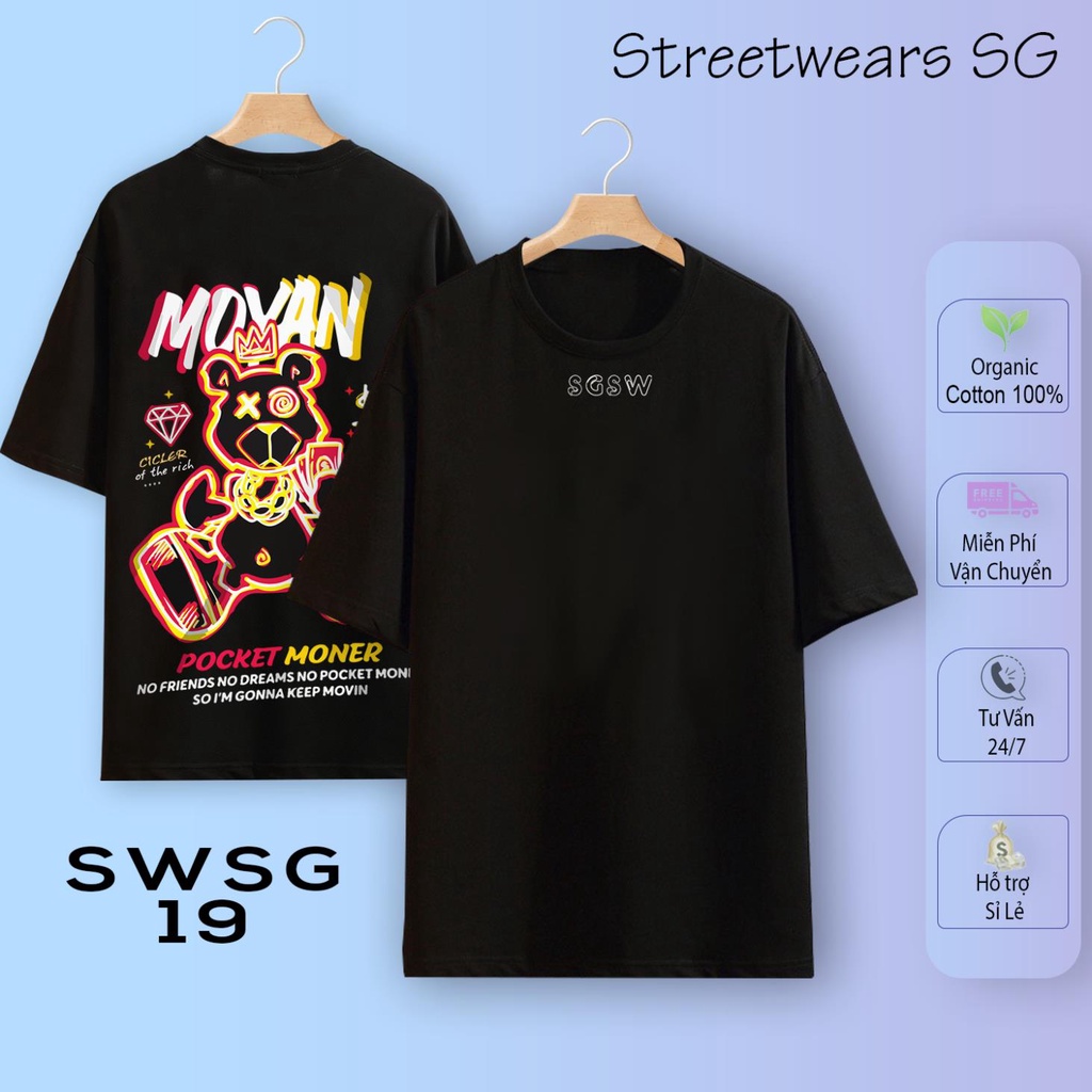 [Premium] Áo thun SWSG 19  form âu - Streetwears SG
