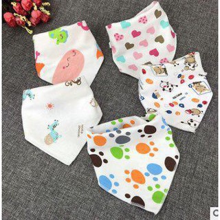 Combo 5, 10 khăn yếm tam giác cho bé