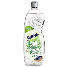 Nước rửa chén Sunlight Extra thiên nhiên muối khoáng và lô hội chai 400g