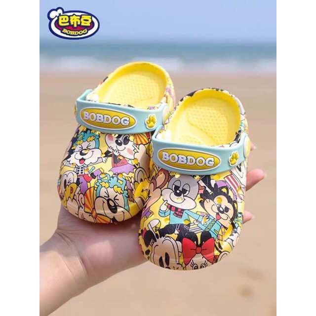 Dép sục cho bé siêu nhẹ Bobdog [CAM KẾT HÀNG Y HÌNH] hình mickey [HÀNG Y HÌNH] chống trượt cho bé,