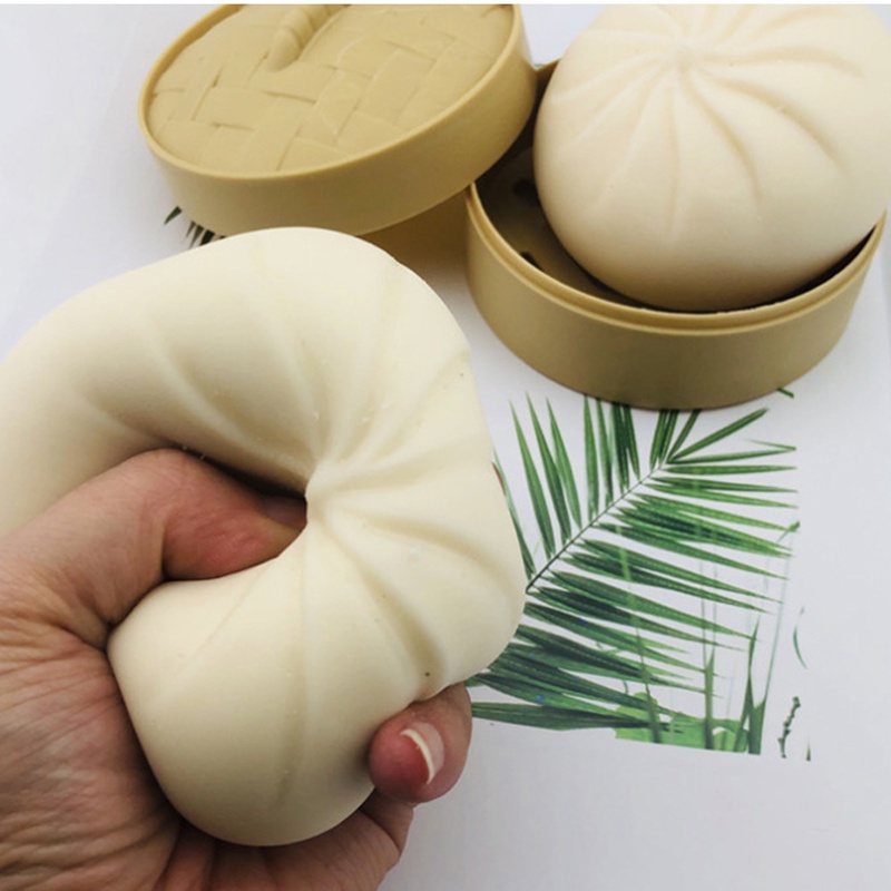 Đồ Chơi Mô Hình Bánh Bao, Hamburger,Trái cây, Heo Hồng Siêu Cute Giảm Stress Co Dãn An Toàn