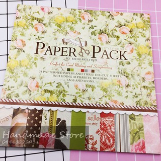 Paper Pack 12x12inch MS10 - Giấy bìa họa tiết trang trí Scrapbook