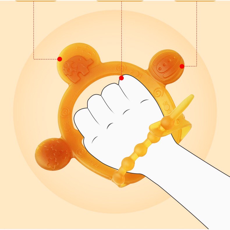 Gặm Nướu Đeo Tay Silicon MIsuta Chống Rơi, An Toàn Cho Bé
