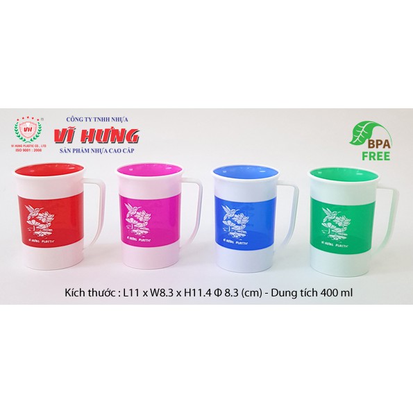 Ly nhựa uống nước Eco - Vĩ Hưng