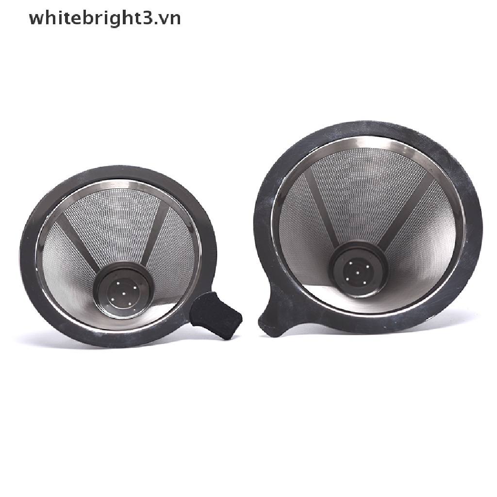 Set 3 Dụng Cụ Lọc Cà Phê Bằng Inox Có Thể Tái Sử Dụng