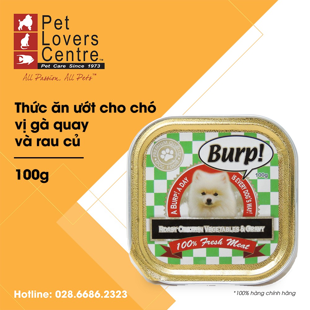 [16 Vị] [xuất xứ Úc &amp; Đức] Pate cho chó BURP 100g