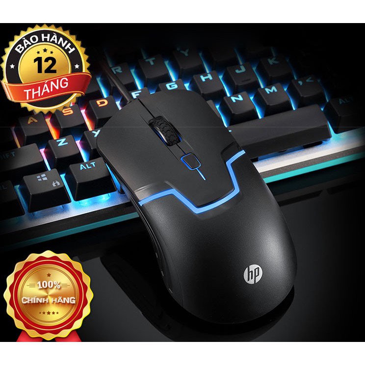 Chuột vi tính Hp M100 có led chơi game, văn phòng siêu bền