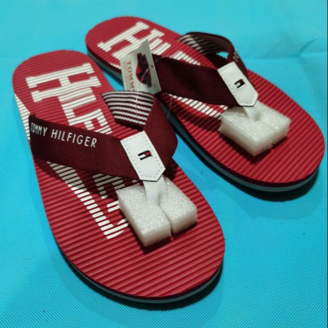 Tommy hilfigerFlip Flops Của Nam Giới TOMMY Góc Chống Trượt Chống Mài Mòn Bãi Biển Thường Dép Đi Trong Nhà Mùa Hè