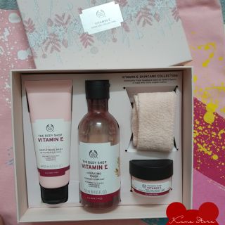 [THE BODY SHOP] Bộ dưỡng da Vitamin E 4 món
