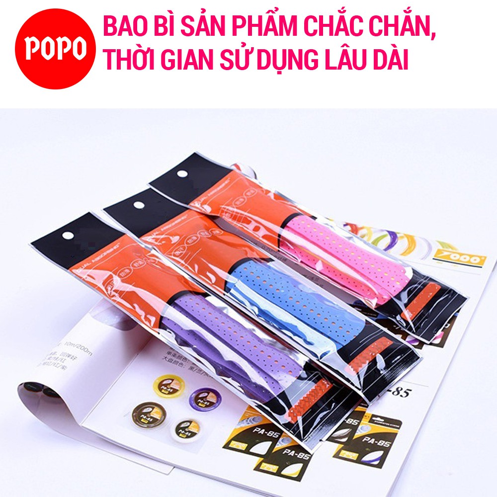 Quấn cán vợt cầu lông POPO GY105 có lỗ thoáng khí, gân chống trơn, chất liệu mềm mại