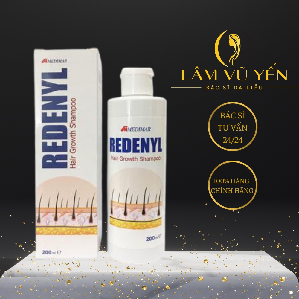 Redenyl Shampoo Dầu gội hỗ trợ giảm nấm và kích thích mọc tóc Dr.Lâm Vũ Yến chính hãng 301.750đ