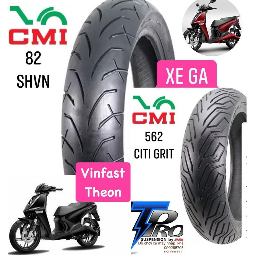 VỎ LỐP [ XE MÁY ĐIỆN VINFAST THEON ] CTH-CMI 82 -562 (100/80-16IN &amp; 120/80-16IN)