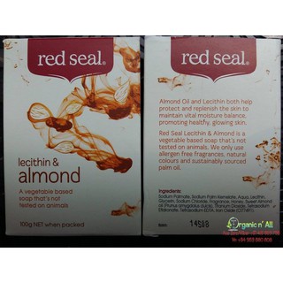 Xà phòng red seal soap lecithin & almond - xà phòng red seal hạnh nhân